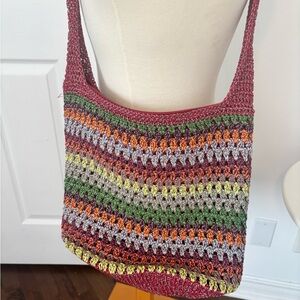 The Sak Colorful Crochet Shoulder Bag